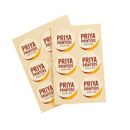 PVC Paper Sticker (Round) (Non-Tearable)
