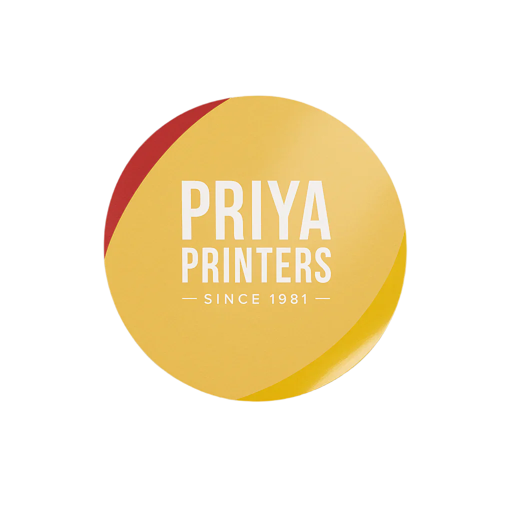 Clear Sticker (Round) (Non-Tearable)