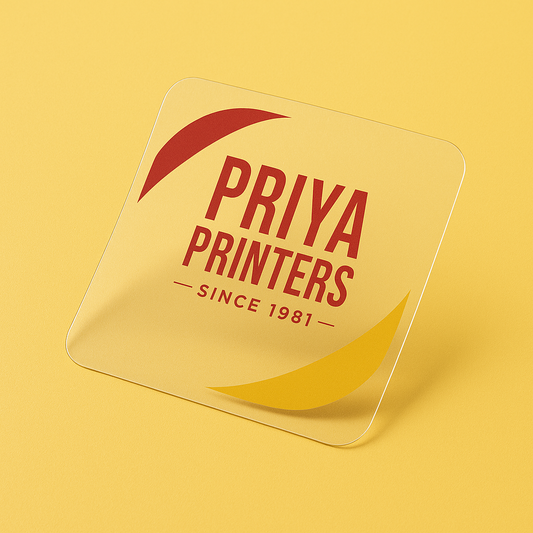 Clear Sticker (Square) (Non-Tearable)