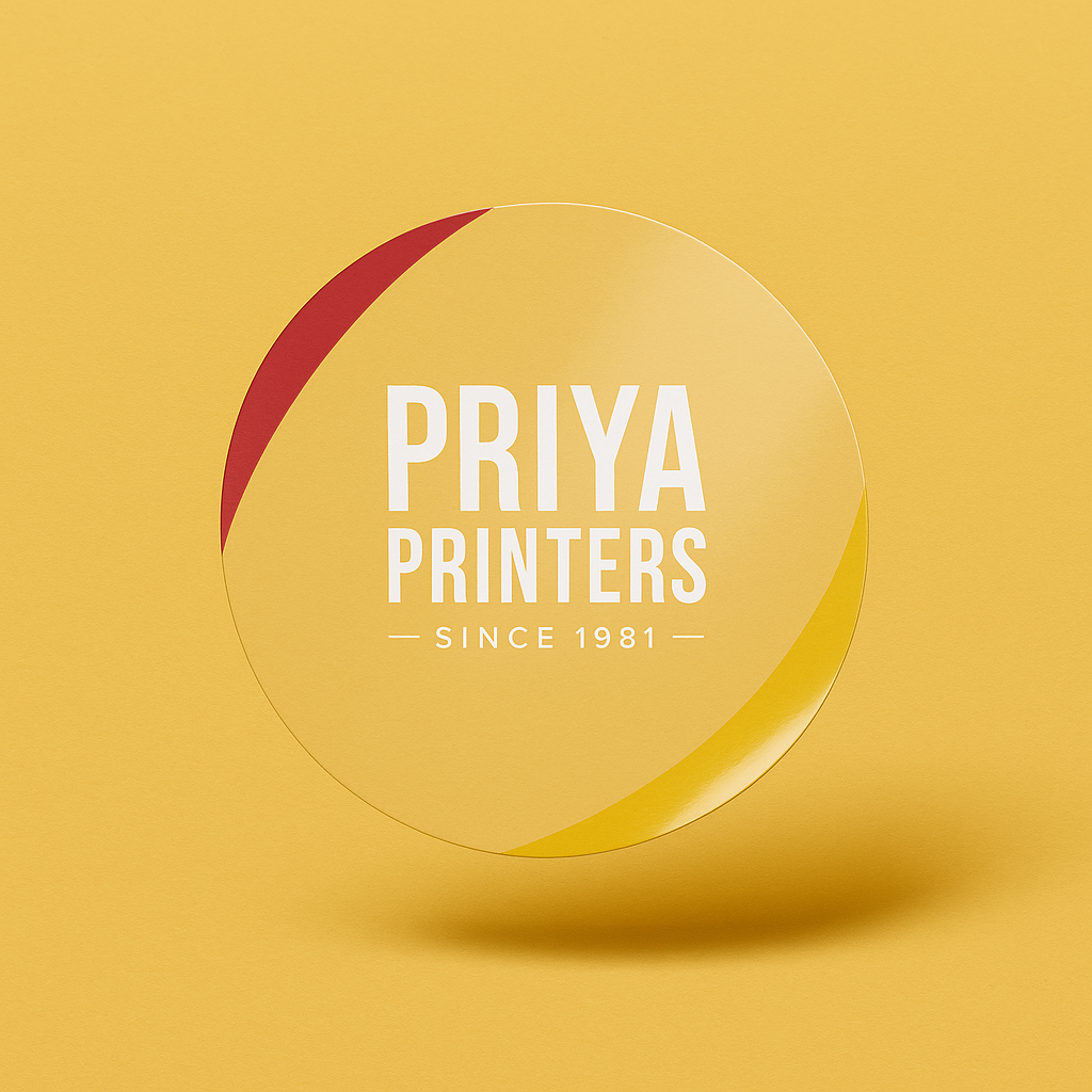 Clear Sticker (Round) (Non-Tearable)