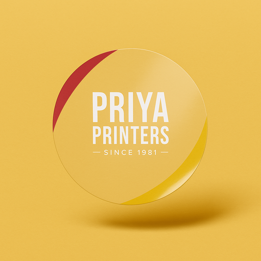 Clear Sticker (Round) (Non-Tearable)