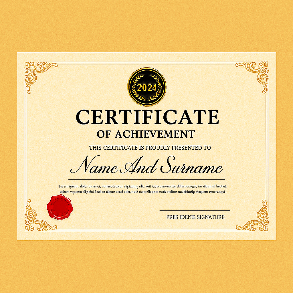 Premium Certificates